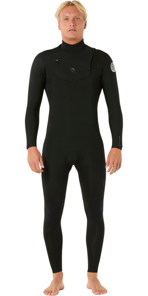 2026 Rip Curl Mens Dawn Patrol 5/3mm Chest Zip Wetsuit 16PMFS - Black